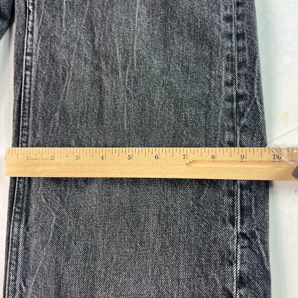 Zara Jeans Women's 26 x 32* High Rise Baggy Black Faded Cotton Denim Tag 0 - Picture 13 of 16